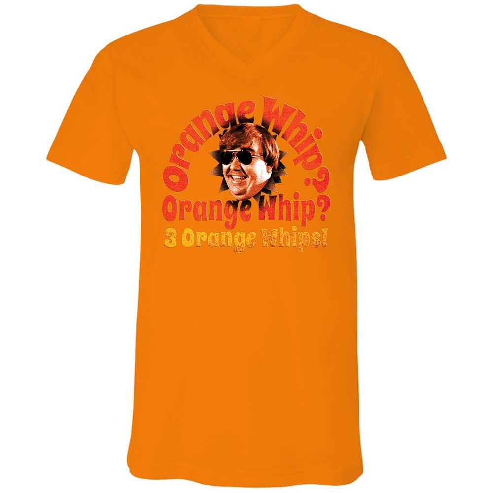 Unisex V-Neck T-Shirt - N414H56K - Orange - 12