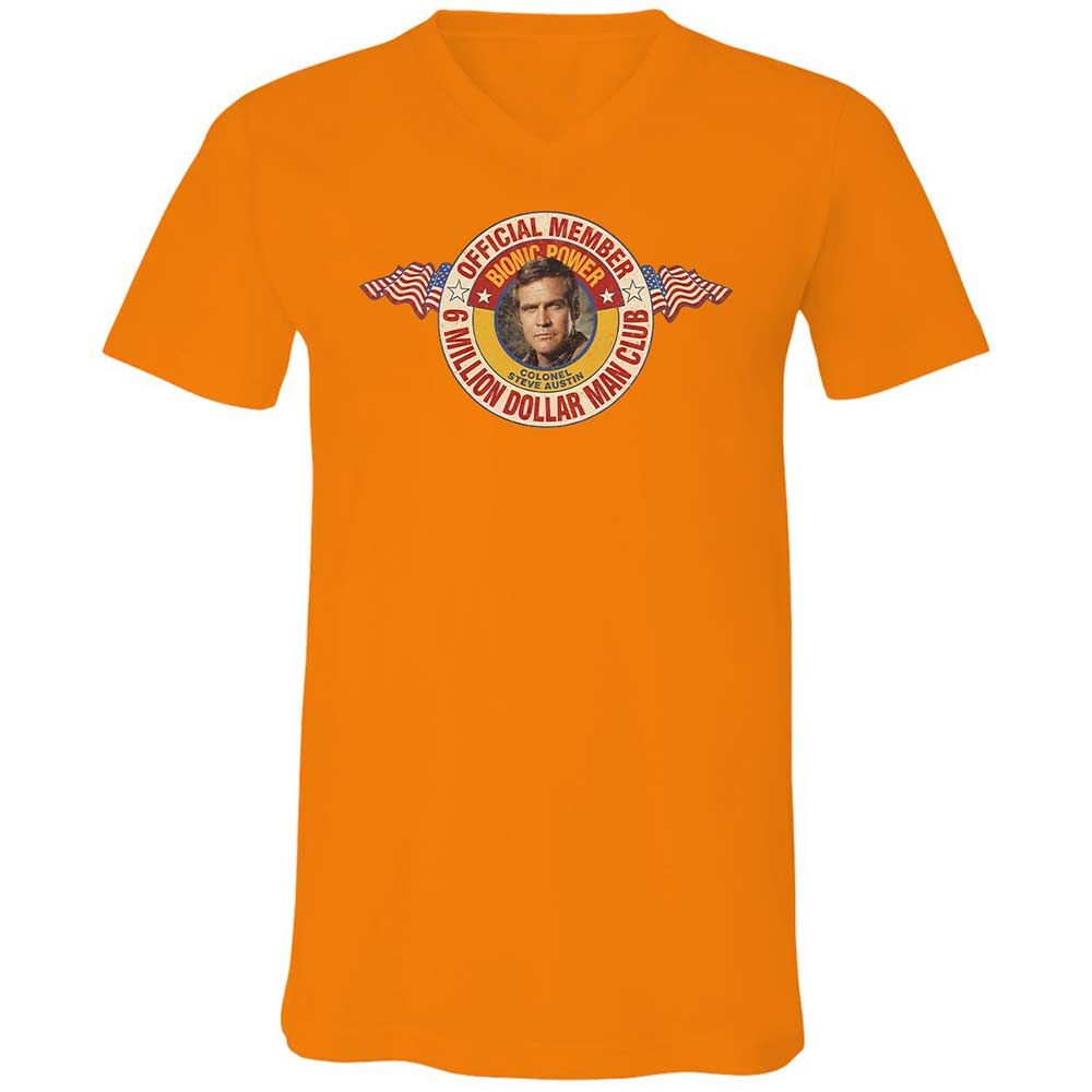 Unisex V-Neck T-Shirt - ER8ULAD9 - Orange - 12