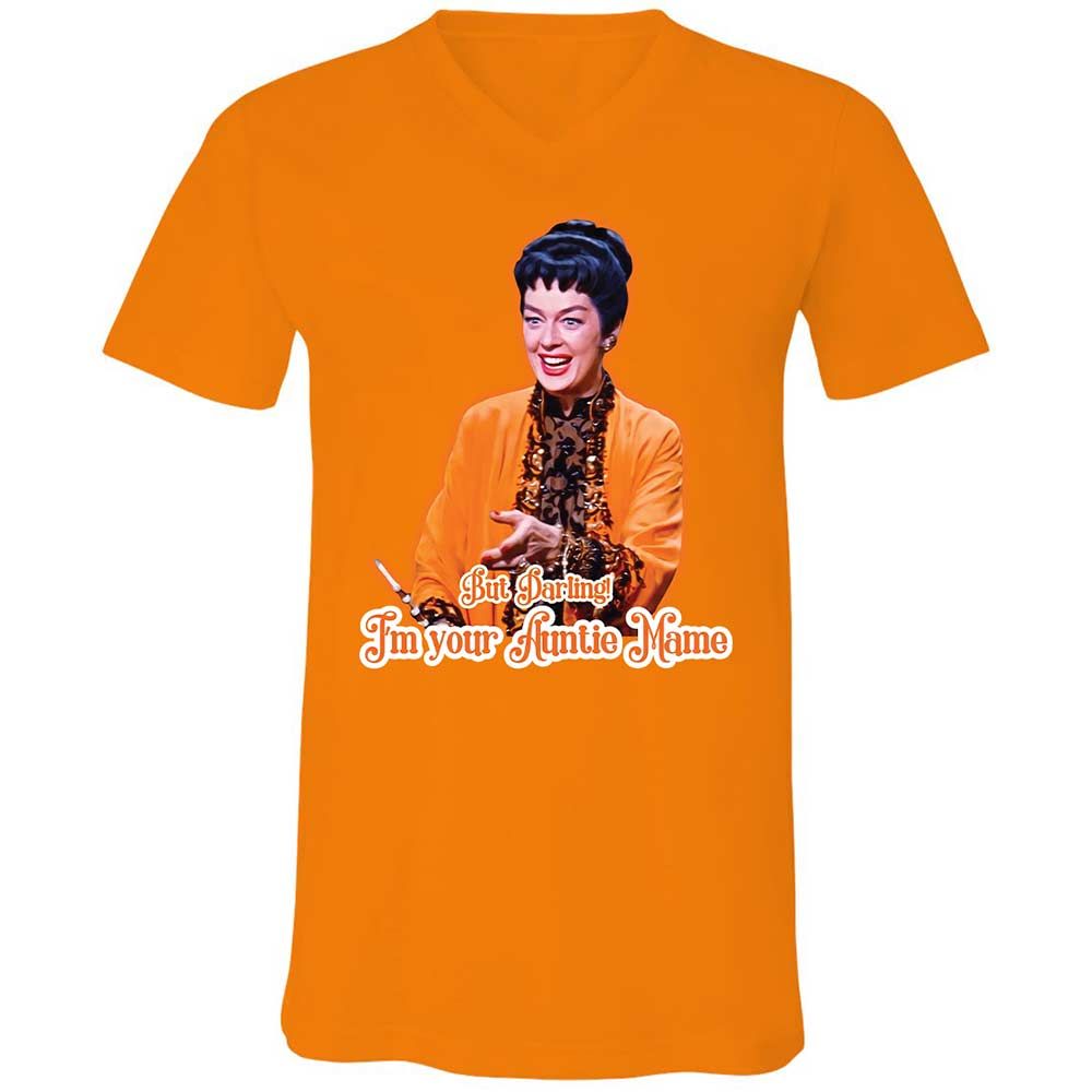 Unisex V-Neck T-Shirt - WLZF6BK1 - Orange - 12