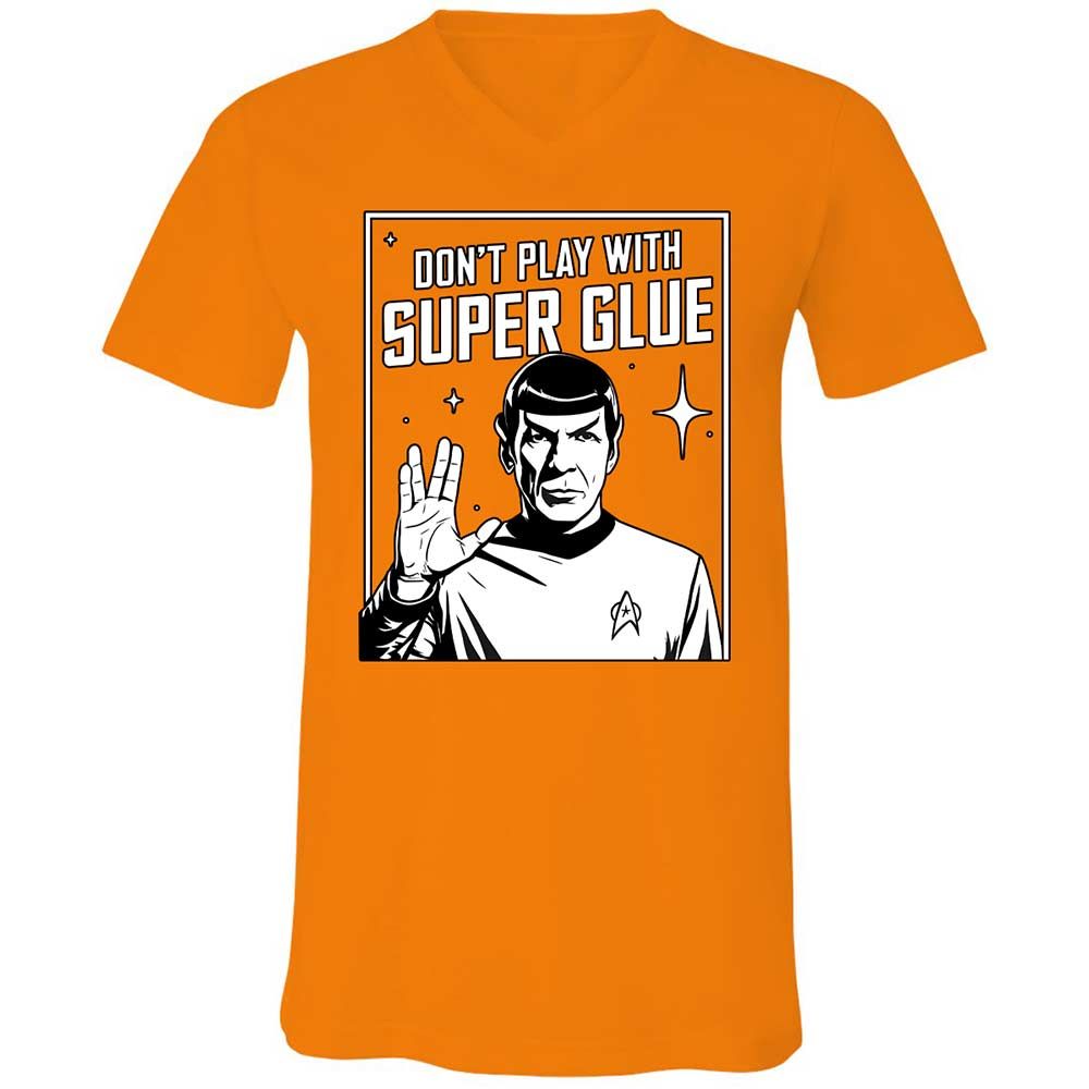 Unisex V-Neck T-Shirt - 9CSFFAAK - Orange - 12