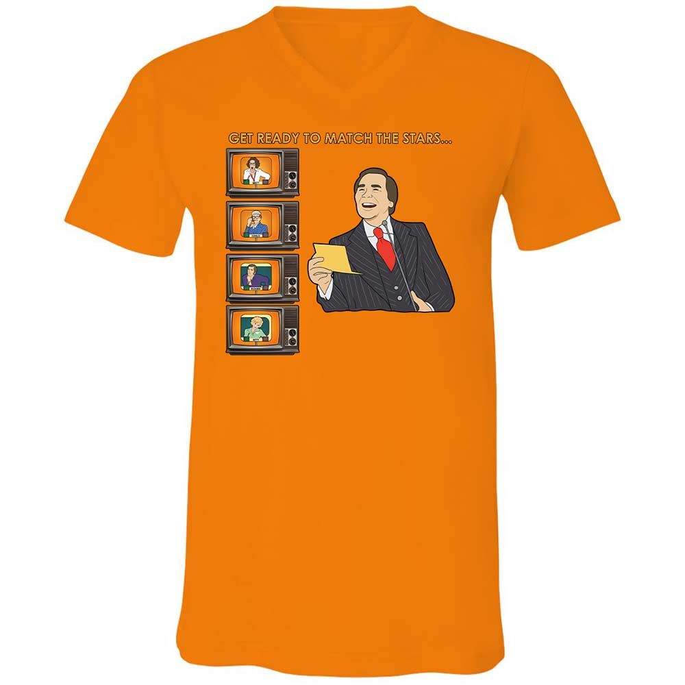 Unisex V-Neck T-Shirt - 2JUL9VCJ - Orange - 12