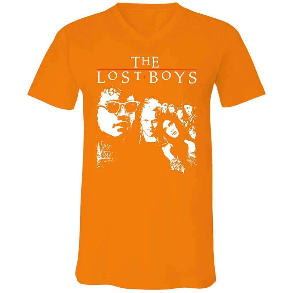 Unisex V-Neck T-Shirt - 187PTJEQ - Orange - 12