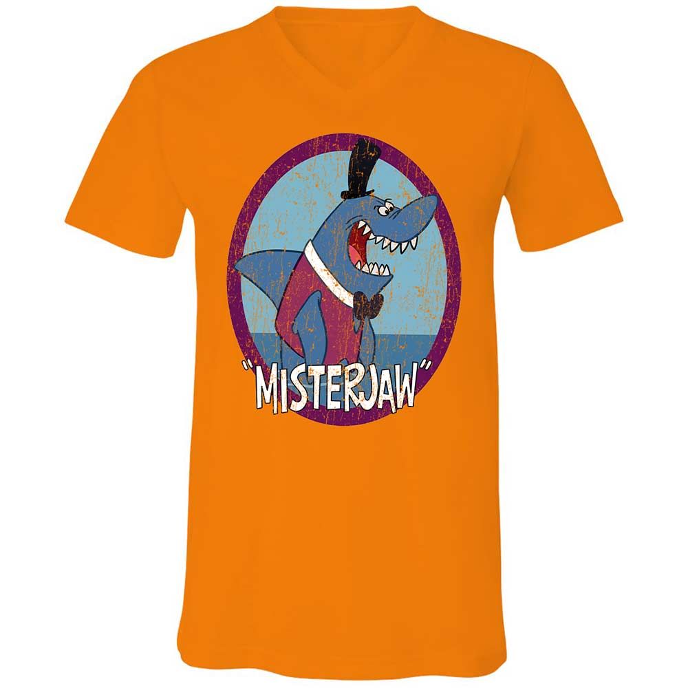 Unisex V-Neck T-Shirt - VVUW8M8W - Orange - 12