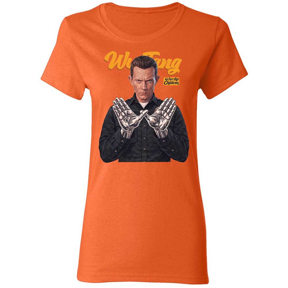 Women's T-Shirt - Black - Orange - 12