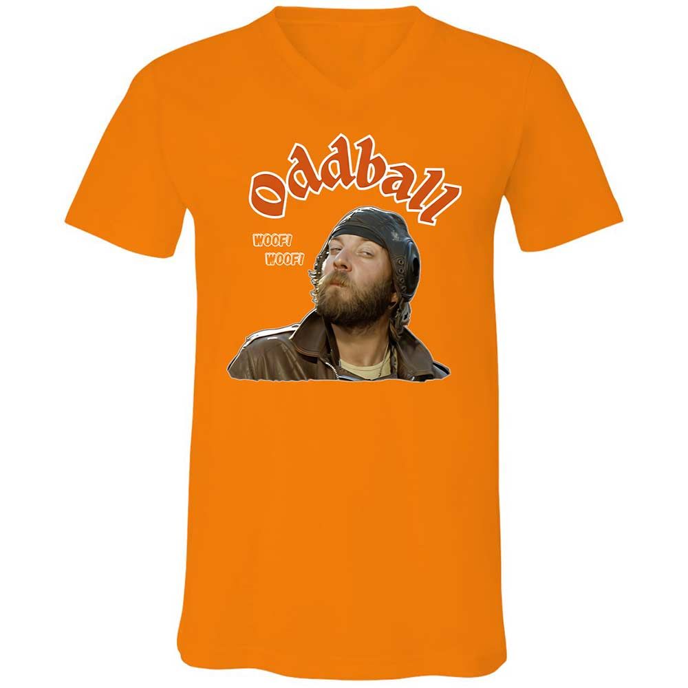 Unisex V-Neck T-Shirt - VAJ32SWQ - Orange - 12