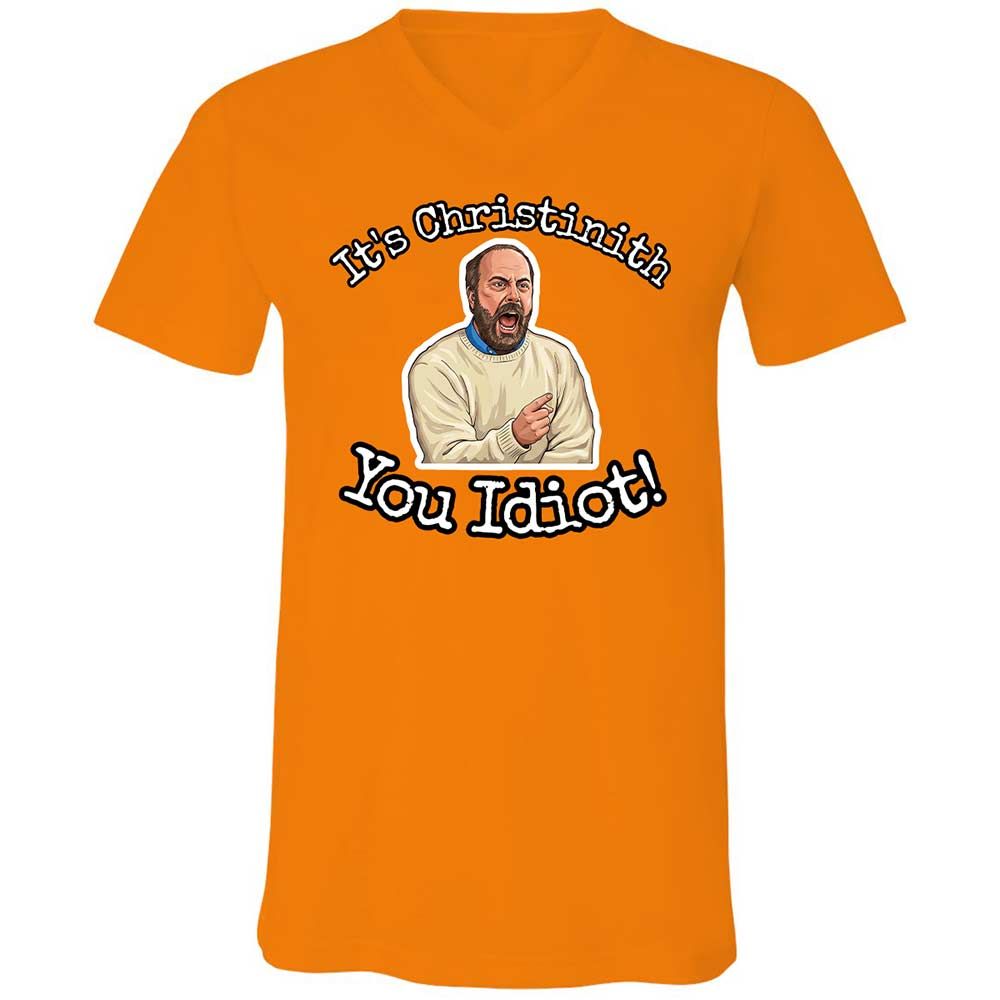Unisex V-Neck T-Shirt - PCEX46X2 - Orange - 12