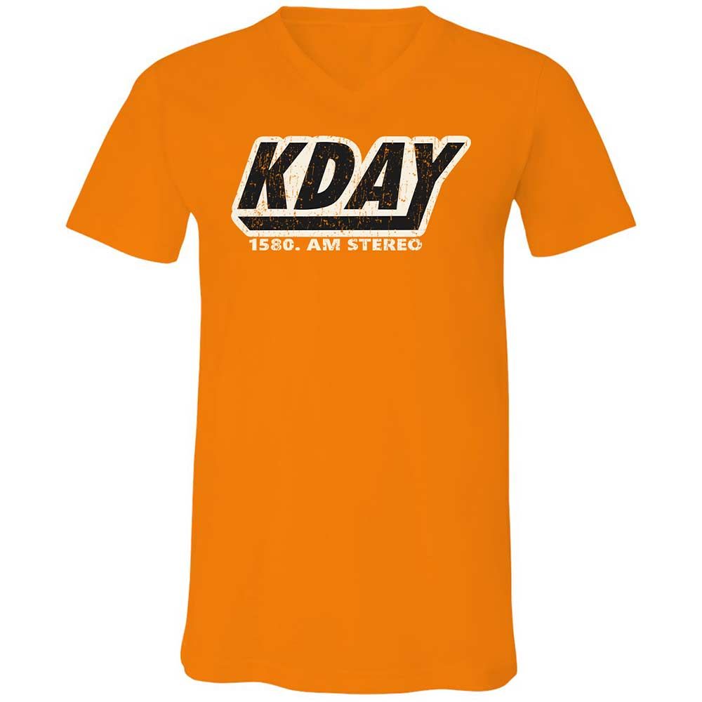 Unisex V-Neck T-Shirt - UAZ3KZF6 - Orange - 12