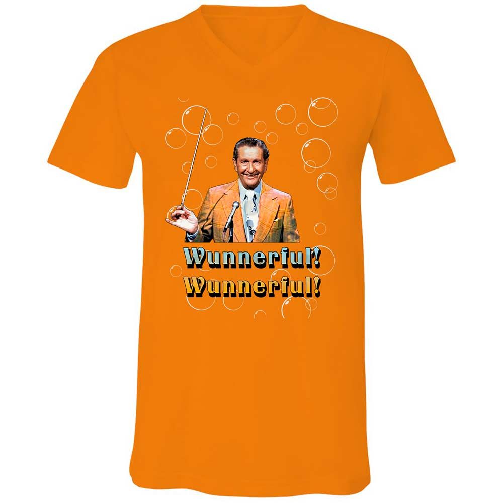 Unisex V-Neck T-Shirt - NH8RQ3TR - Orange - 12