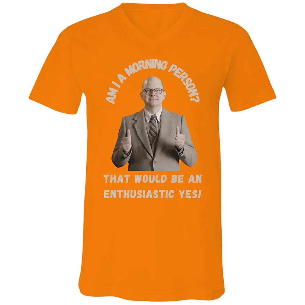 Unisex V-Neck T-Shirt - A171U86T - Orange - 12