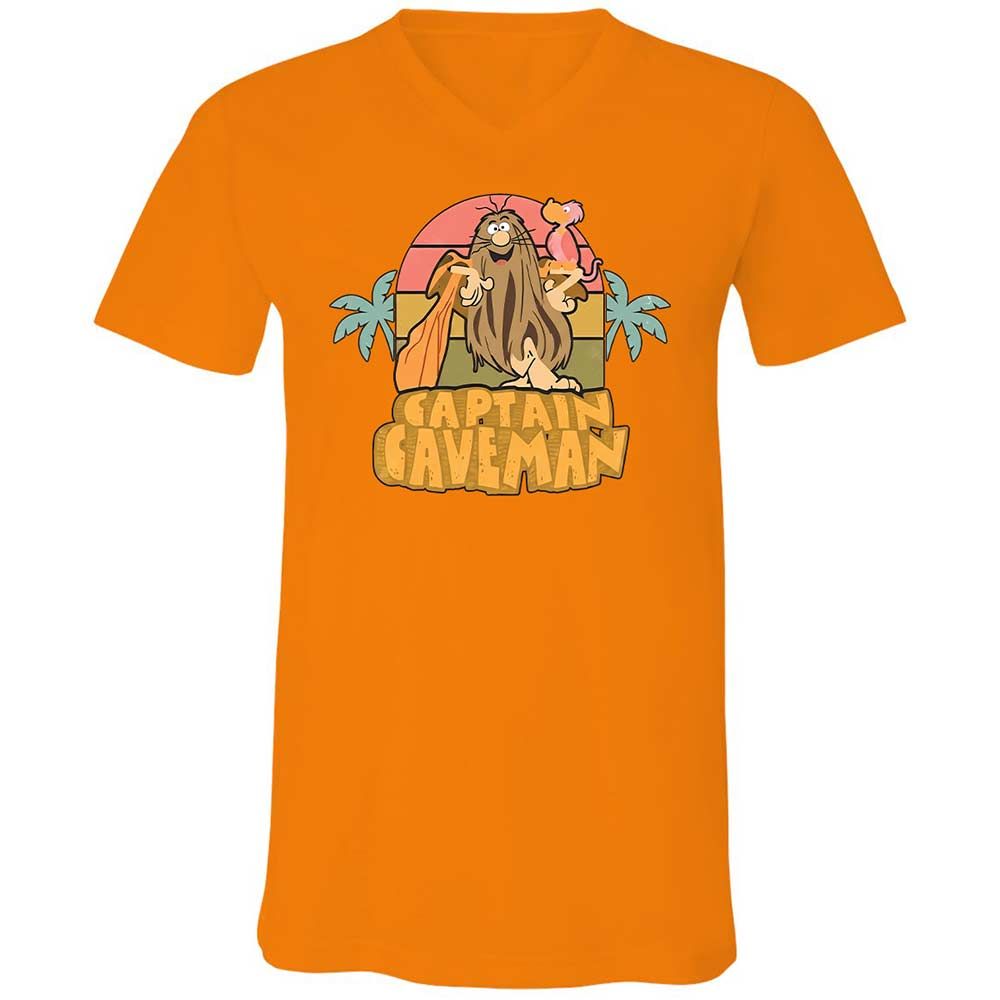 Unisex V-Neck T-Shirt - FFD6YE24 - Orange - 12