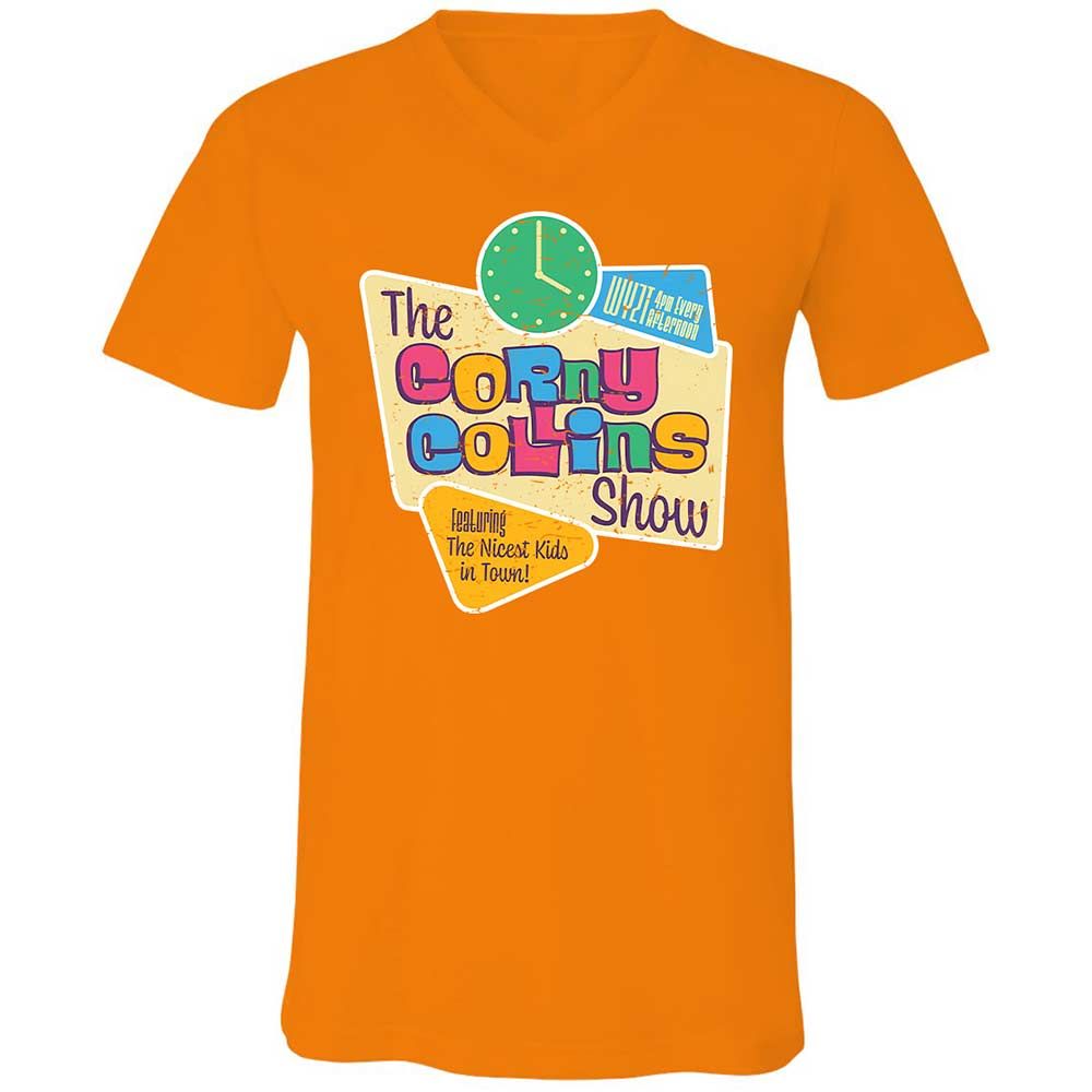 Unisex V-Neck T-Shirt - MR2JU1WL - Orange - 12