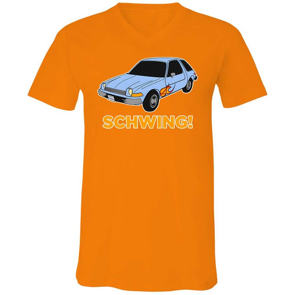 Unisex V-Neck T-Shirt - JB2PHA2D - Orange - 12
