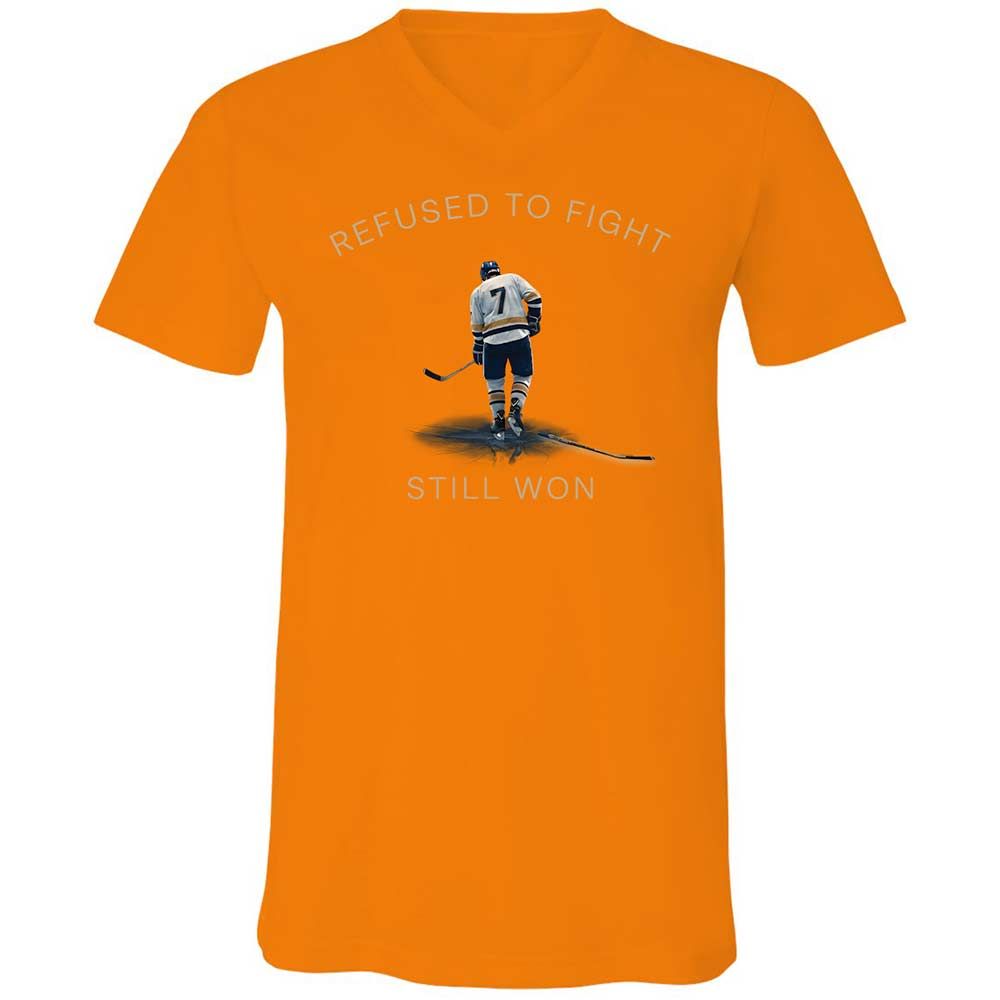 Unisex V-Neck T-Shirt - SN47RZLG - Orange - 12