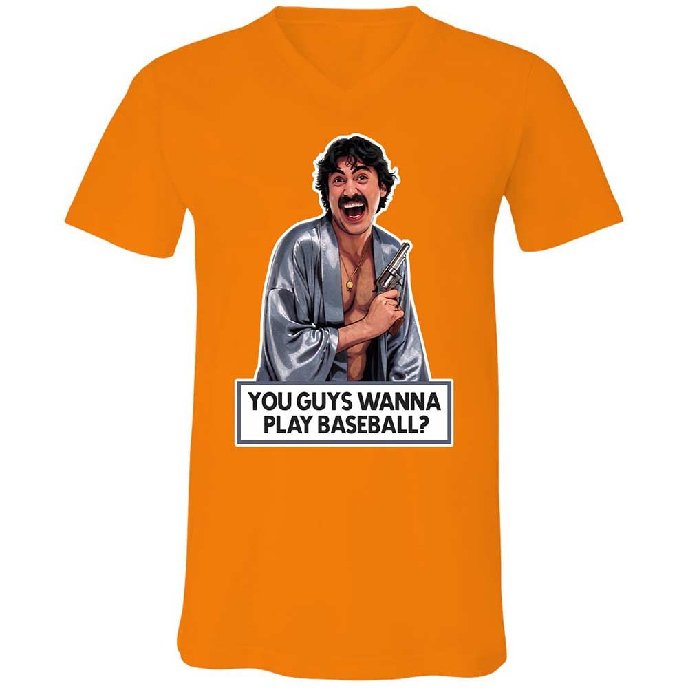 Unisex V-Neck T-Shirt - 66FJ7ARY - Orange - 12