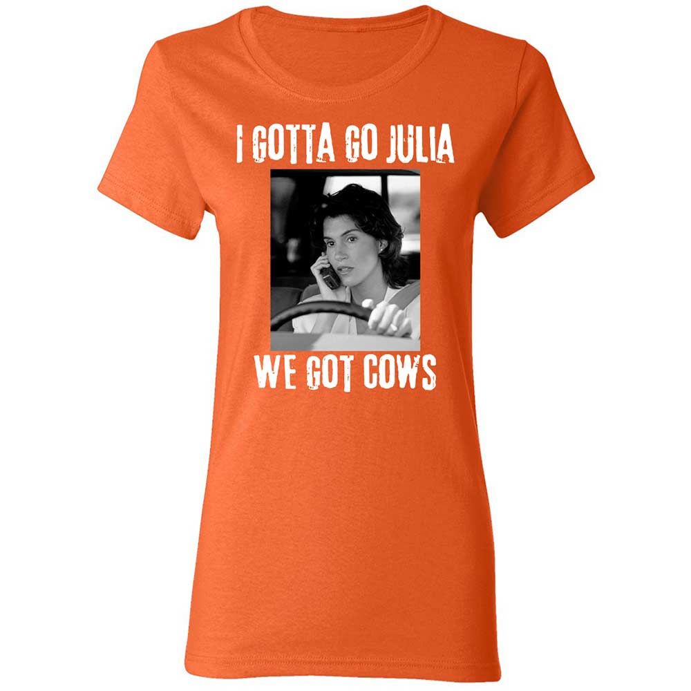 Women's T-Shirt - U9FJQRCS - Orange - 12