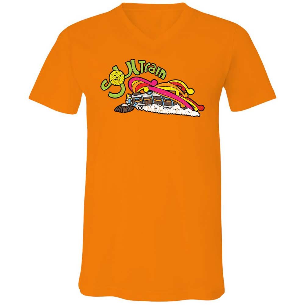 Unisex V-Neck T-Shirt - X5GFR4KM - Orange - 12