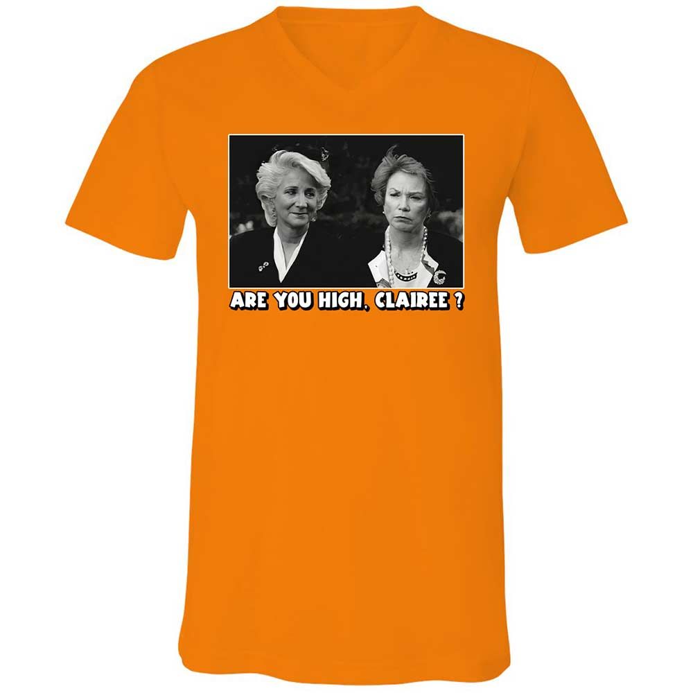 Unisex V-Neck T-Shirt - 3WRQ547M - Orange - 12