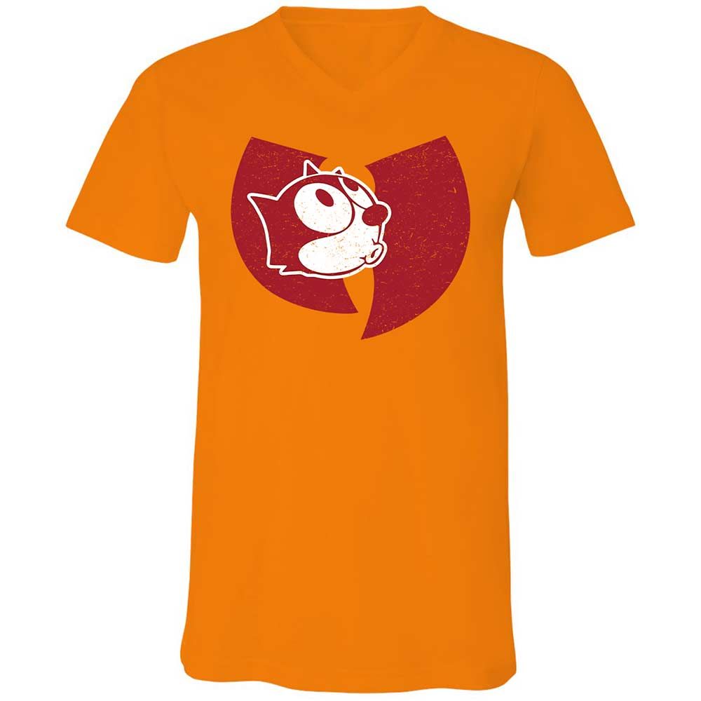 Unisex V-Neck T-Shirt - 3BATV7EP - Orange - 12