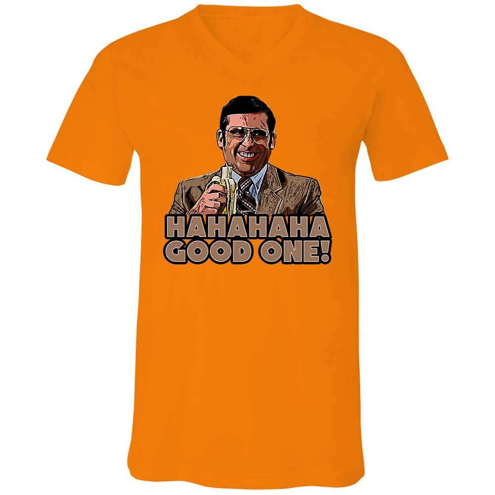 Unisex V-Neck T-Shirt - T1ALJPGE - Orange - 12