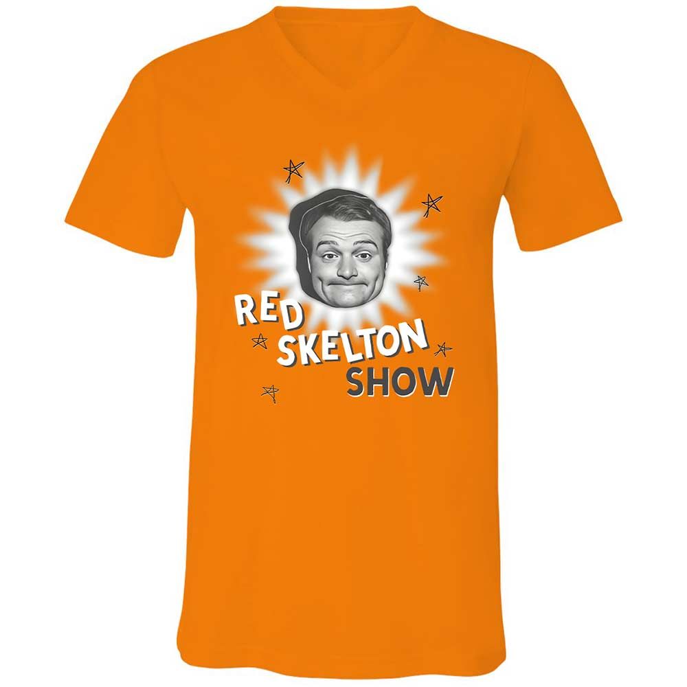 Unisex V-Neck T-Shirt - 564FDXTV - Orange - 12