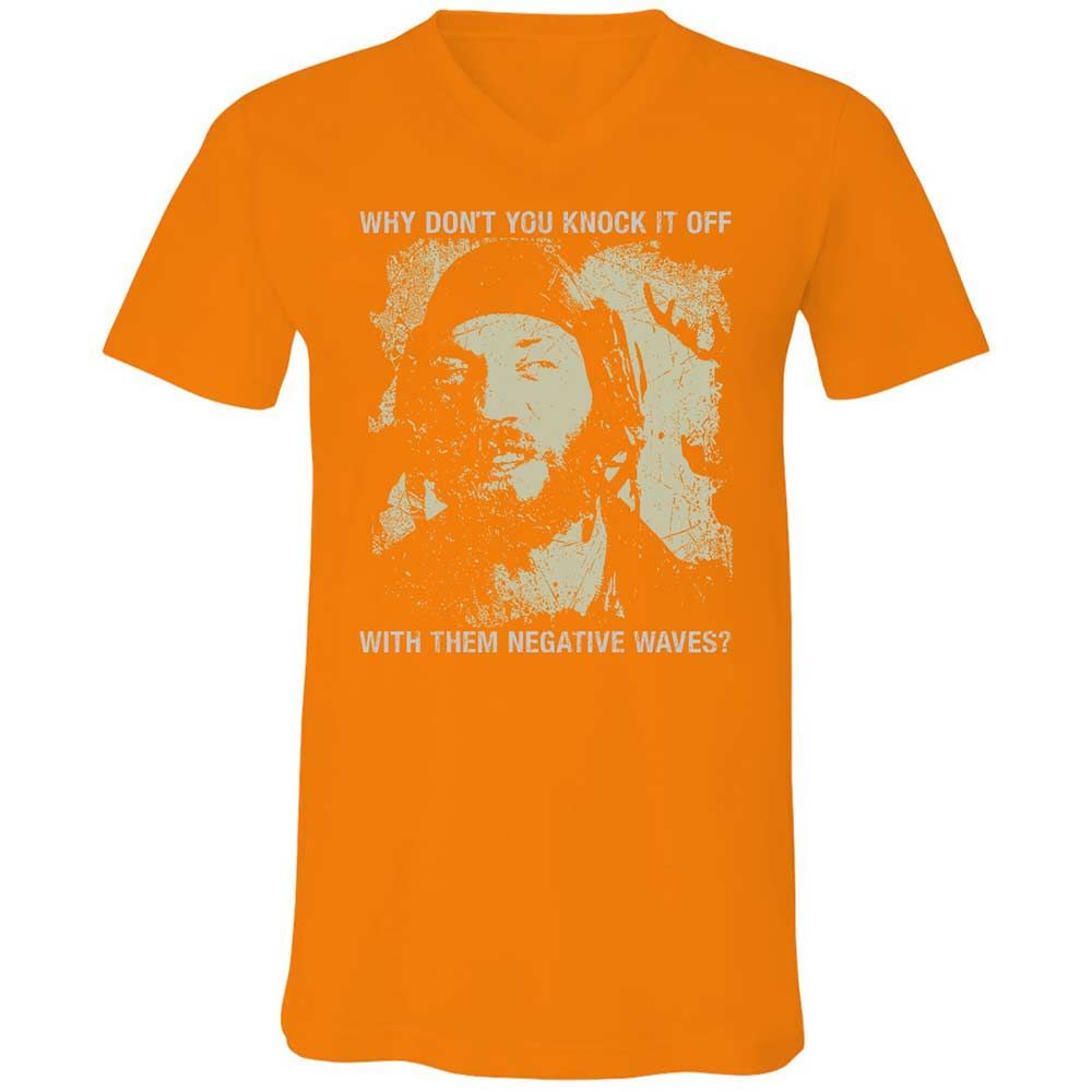 Unisex V-Neck T-Shirt - N8TWV14J - Orange - 12