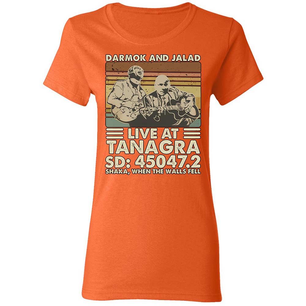 Women's T-Shirt - QCJYLHTQ - Orange - 12
