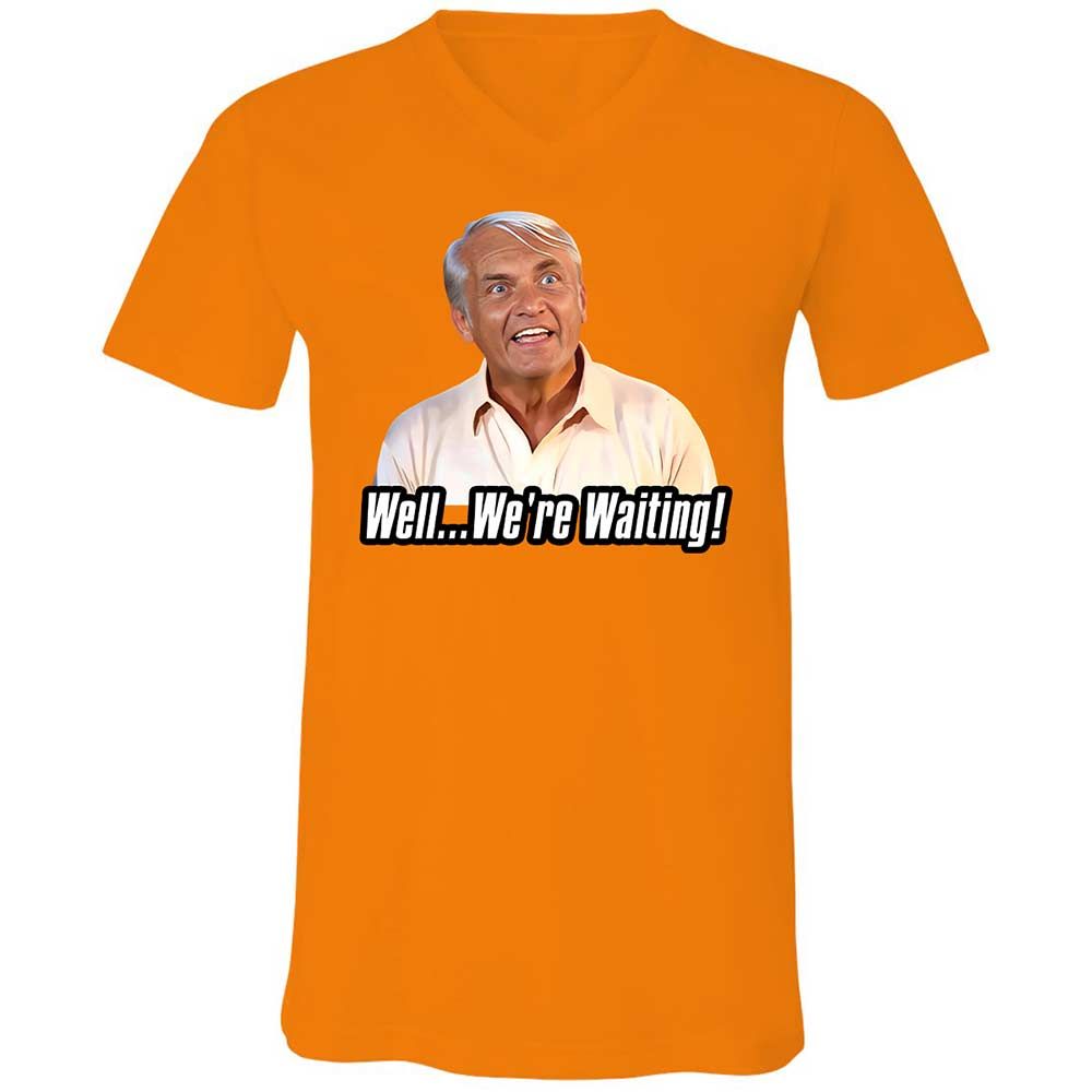 Unisex V-Neck T-Shirt - ESJELGM5 - Orange - 12