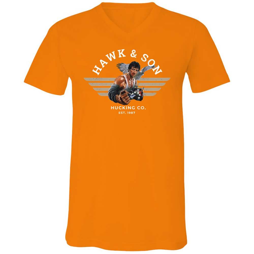 Unisex V-Neck T-Shirt - G827UPAN - Orange - 12