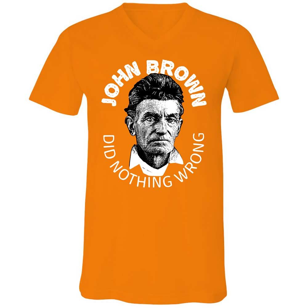 Unisex V-Neck T-Shirt - D74C45Z4 - Orange - 12