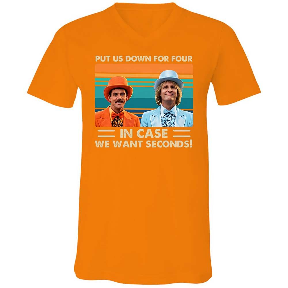 Unisex V-Neck T-Shirt - ARH4ME5V - Orange - 12