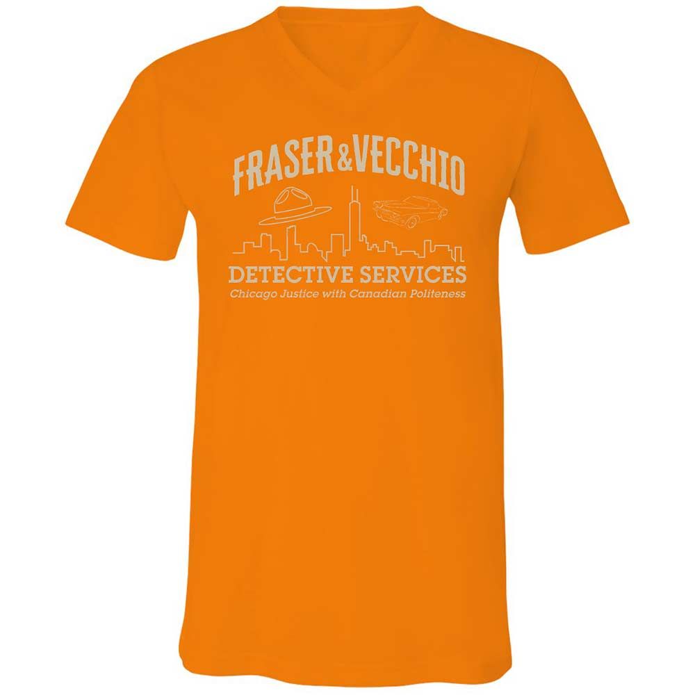 Unisex V-Neck T-Shirt - 6P42WTCT - Orange - 12