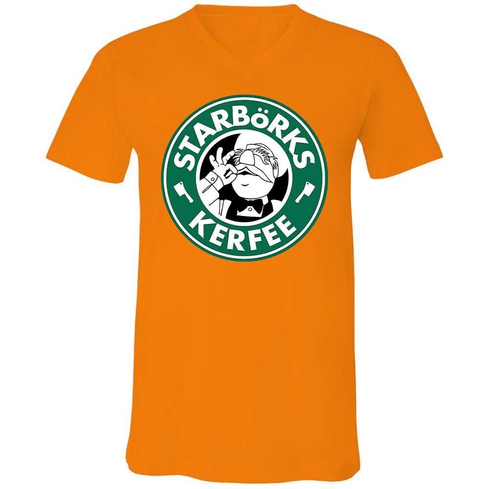 Unisex V-Neck T-Shirt - FSD7CA7A - Orange - 12