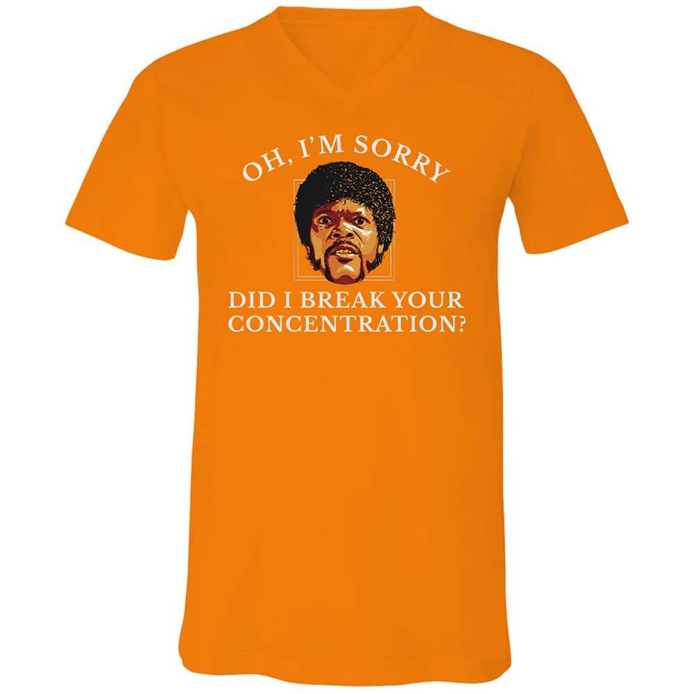 Unisex V-Neck T-Shirt - HFYCRKTJ - Orange - 12