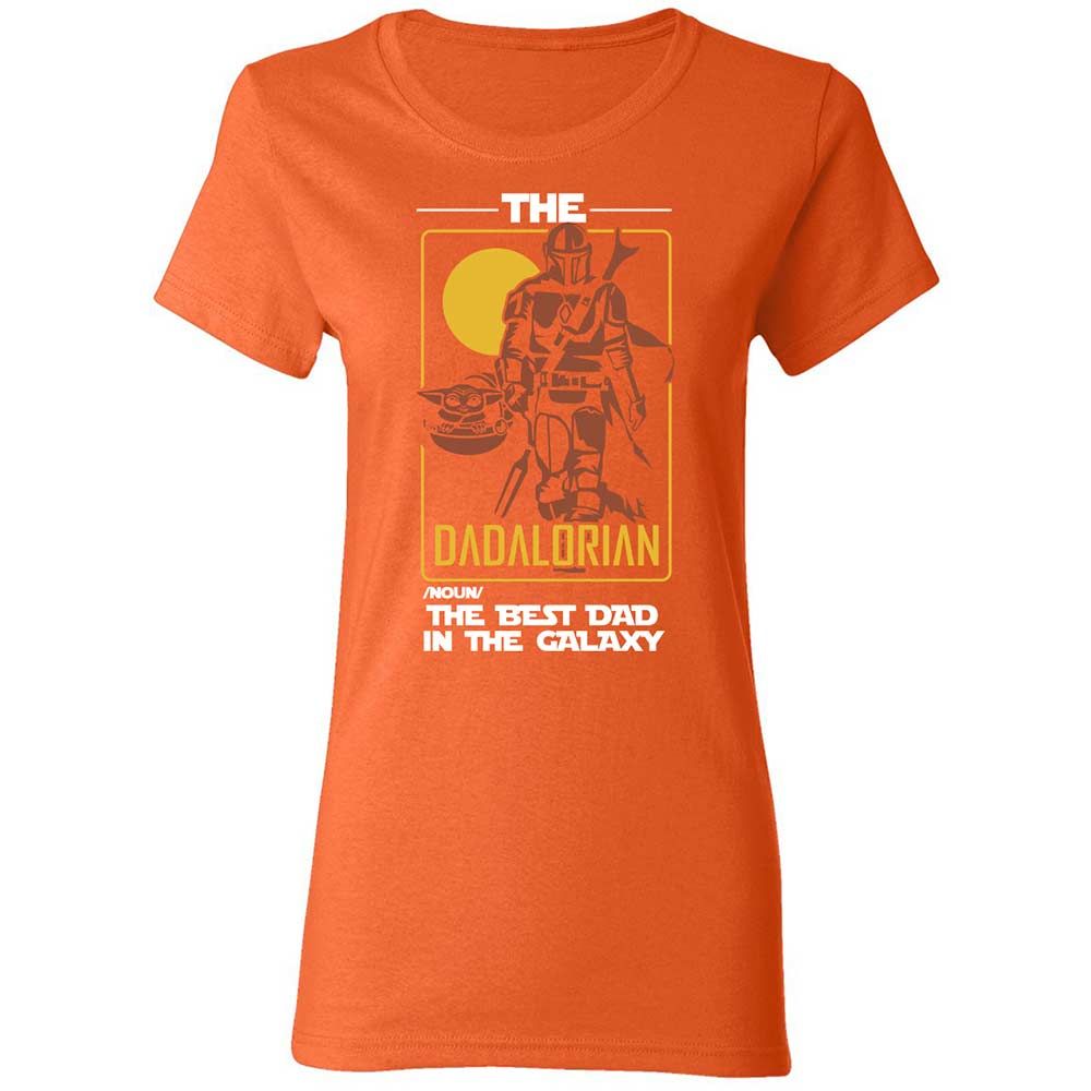 The Dadalorian The Best Dad In The Galaxy - Orange - 12