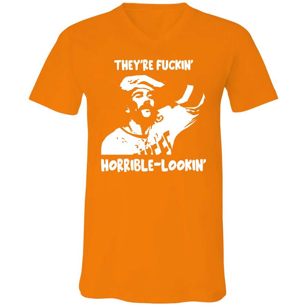 Unisex V-Neck T-Shirt - GKGA57EN - Orange - 12