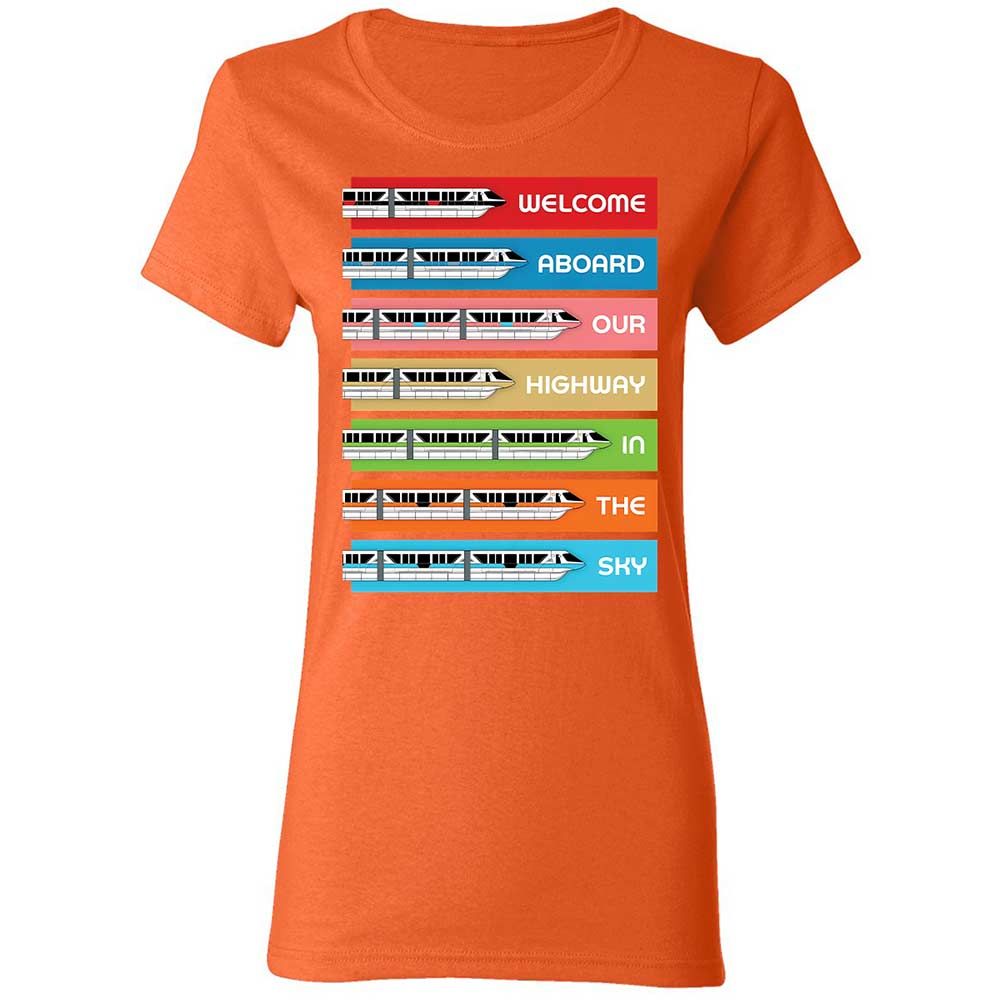 Women's T-Shirt - Black - Orange - 12