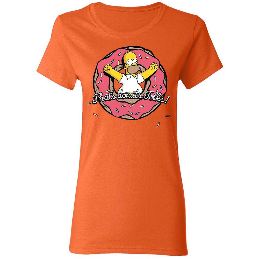 Women's T-Shirt - B5JKV3KL - Orange - 12