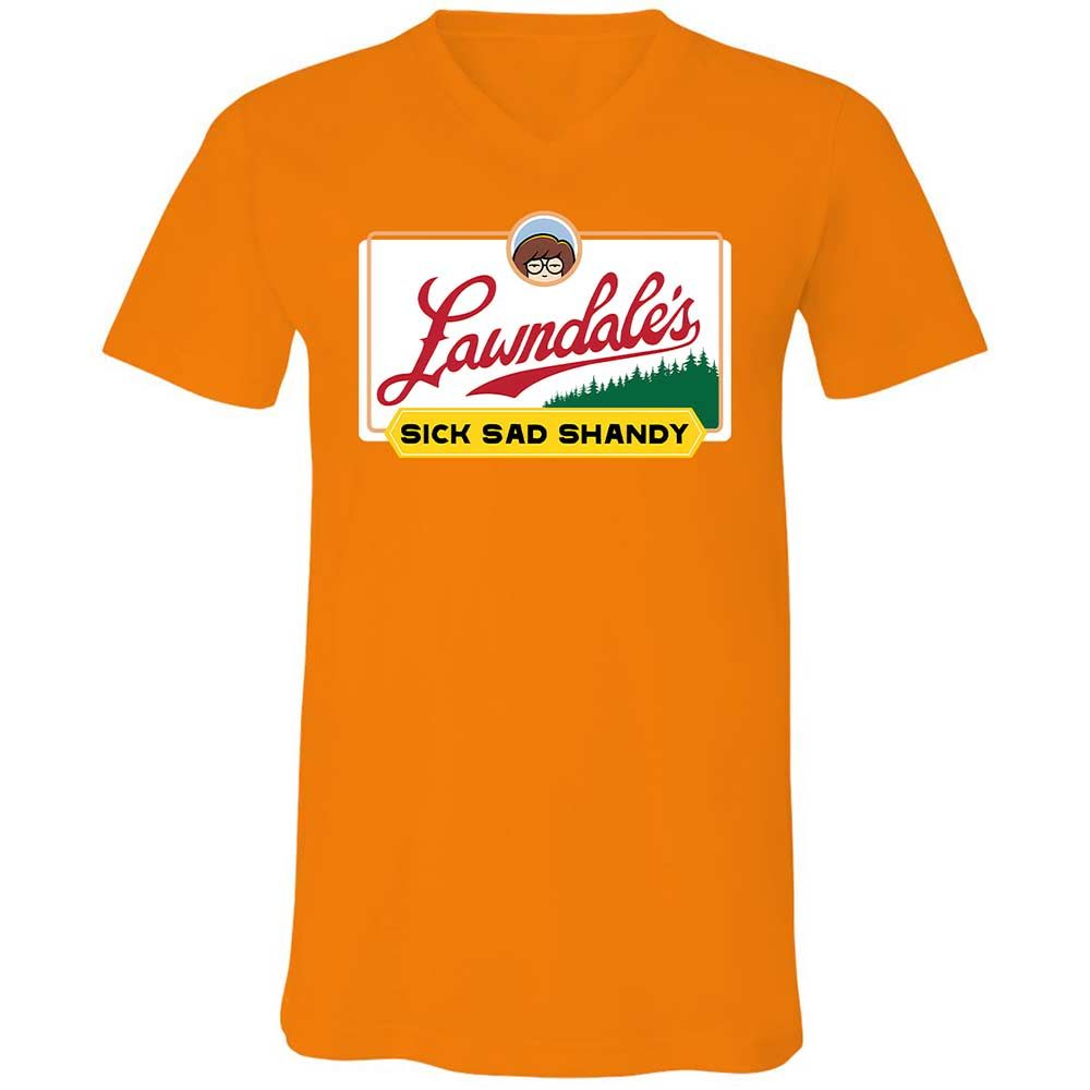 Unisex V-Neck T-Shirt - SRGN21SY - Orange - 12