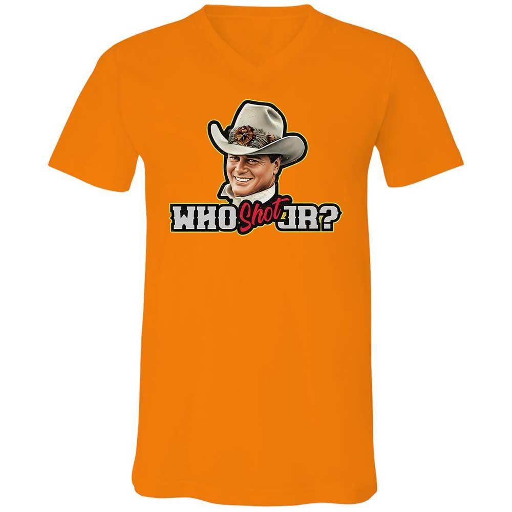 Unisex V-Neck T-Shirt - T8FZ3HSV - Orange - 12