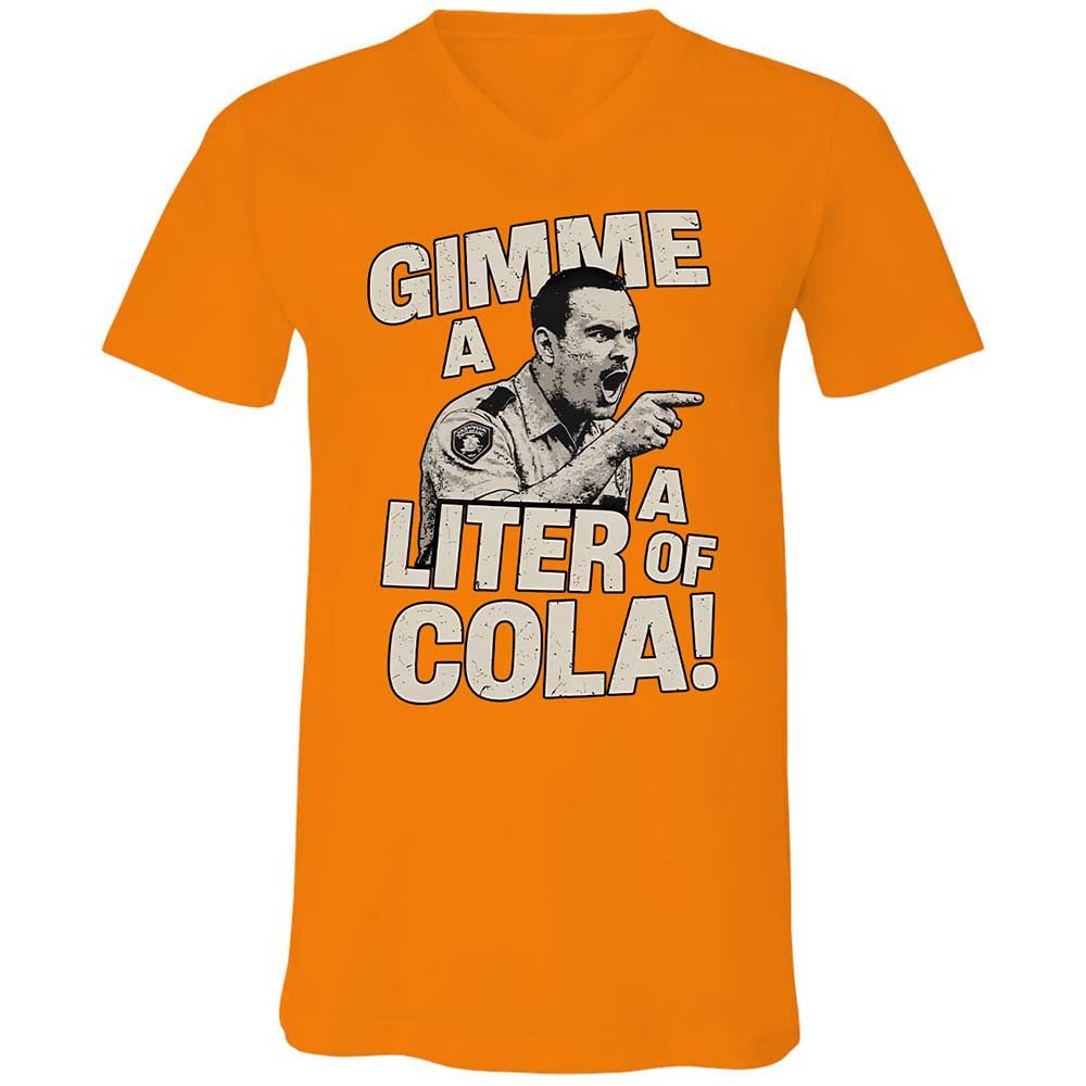 Unisex V-Neck T-Shirt - 126VKRF2 - Orange - 12