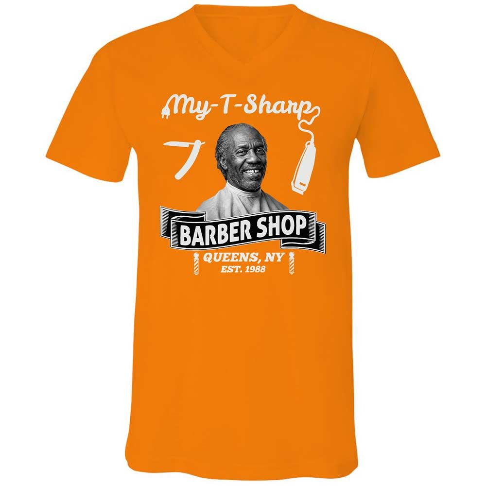 Unisex V-Neck T-Shirt - SAJXT2FT - Orange - 12