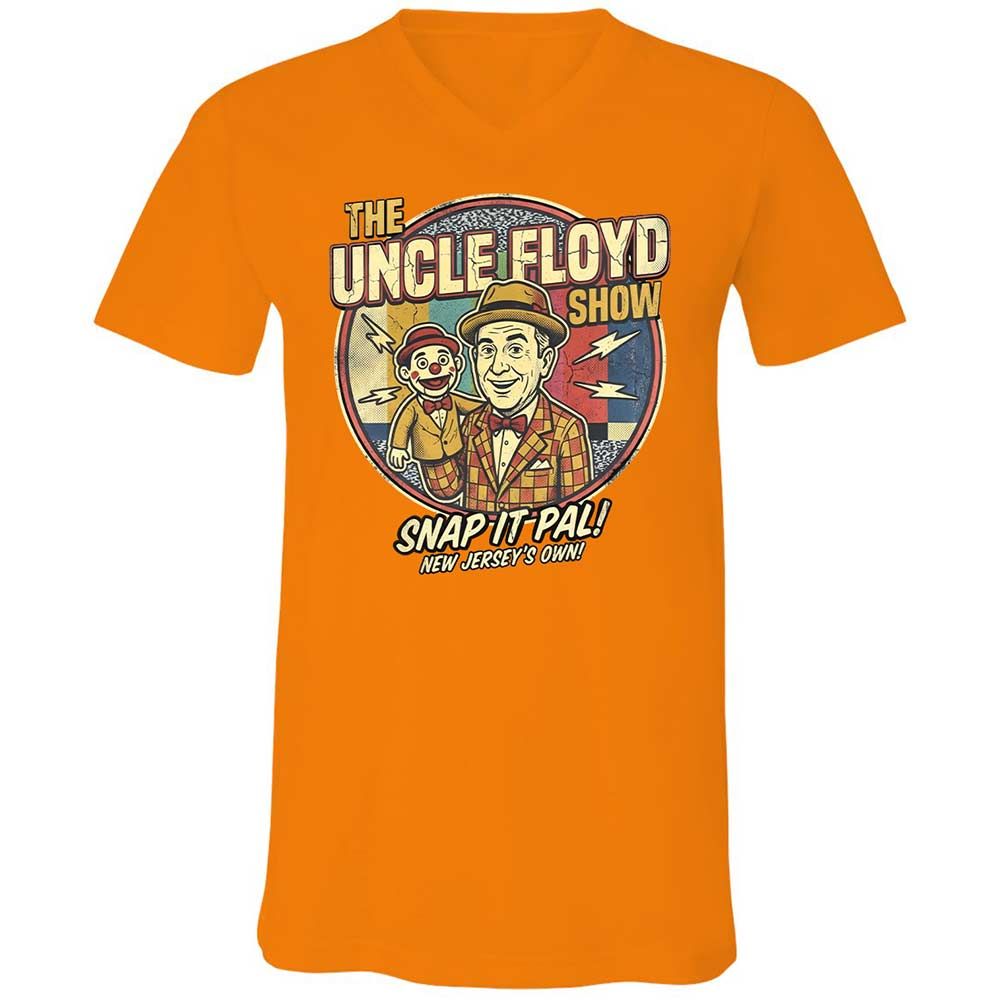 Unisex V-Neck T-Shirt - KGSH9SMS - Orange - 12