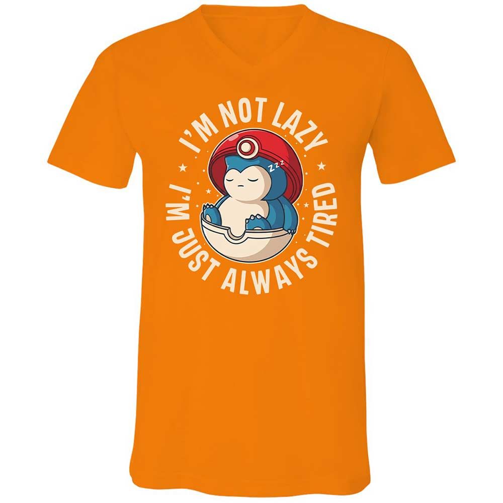 Unisex V-Neck T-Shirt - UT5T9K3M - Orange - 12