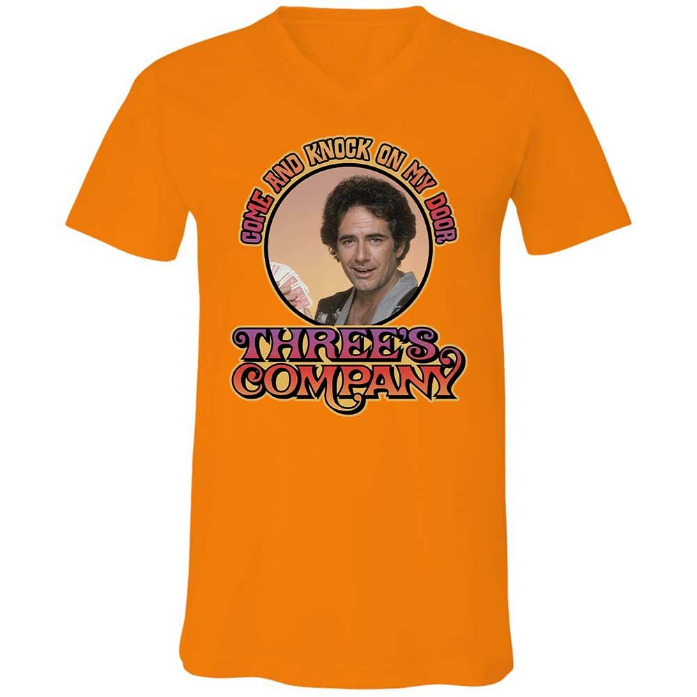 Unisex V-Neck T-Shirt - FR3ARW2U - Orange - 12