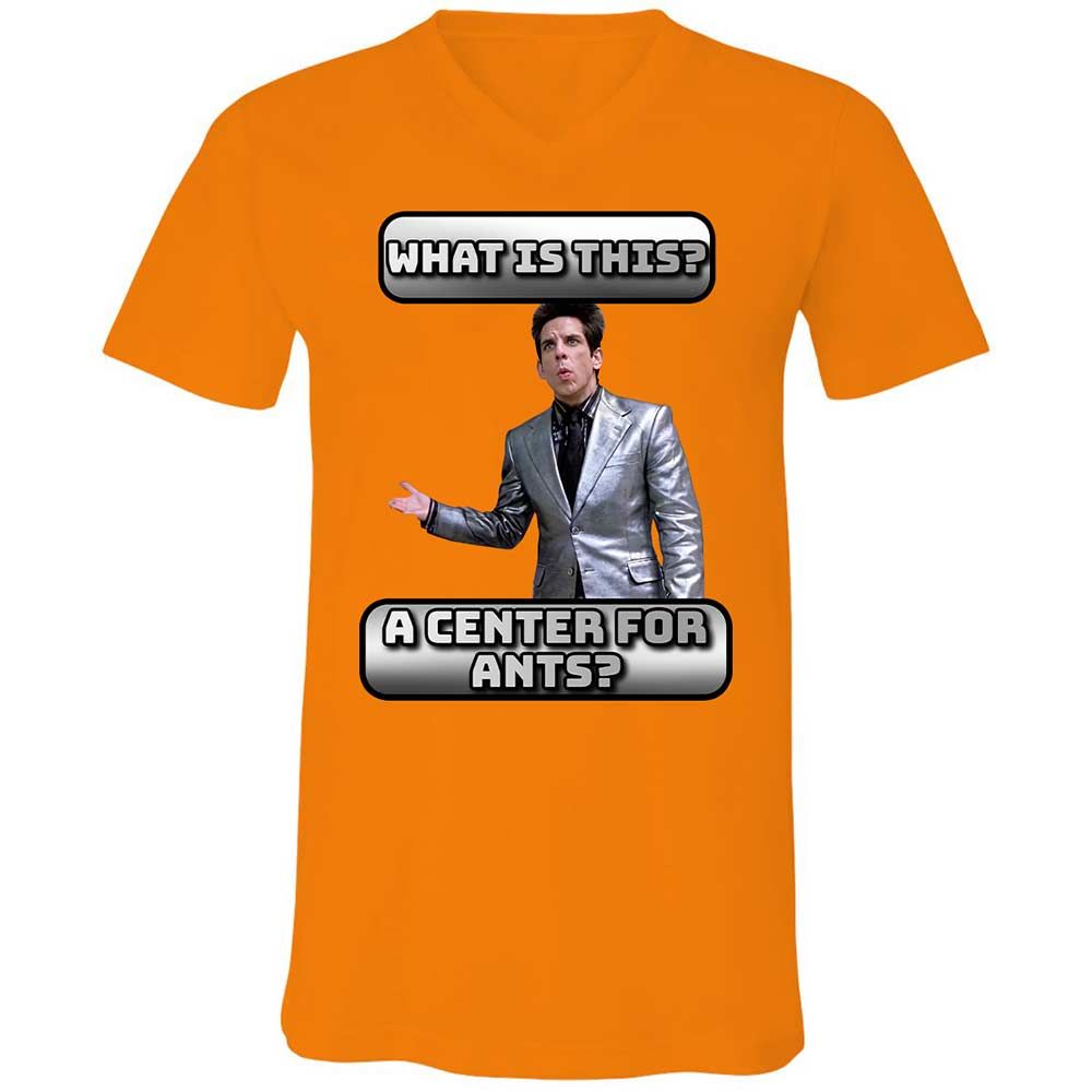 Unisex V-Neck T-Shirt - FKSFQMZ8 - Orange - 12