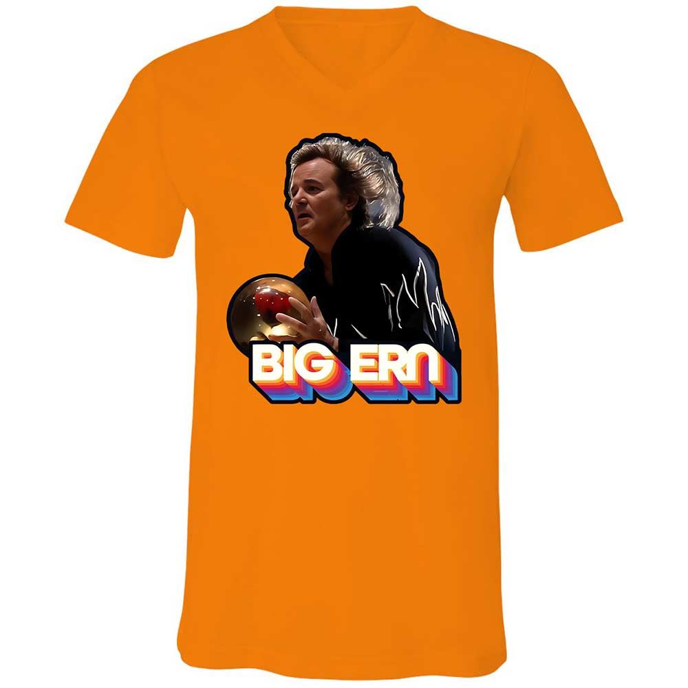 Unisex V-Neck T-Shirt - NHWVLMKD - Orange - 12