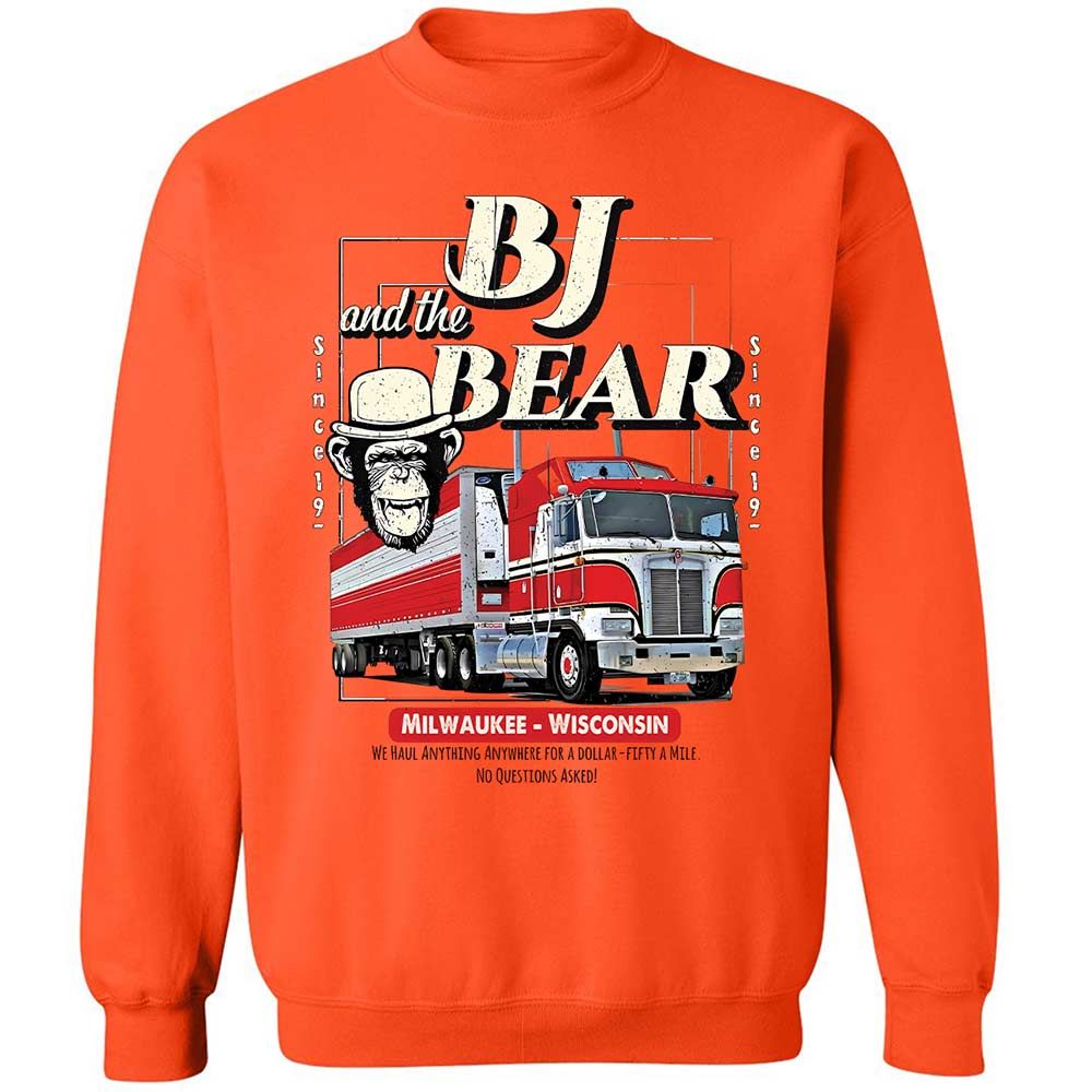 Classic Unisex Sweatshirt - BJEH7UV8 - Orange - 12