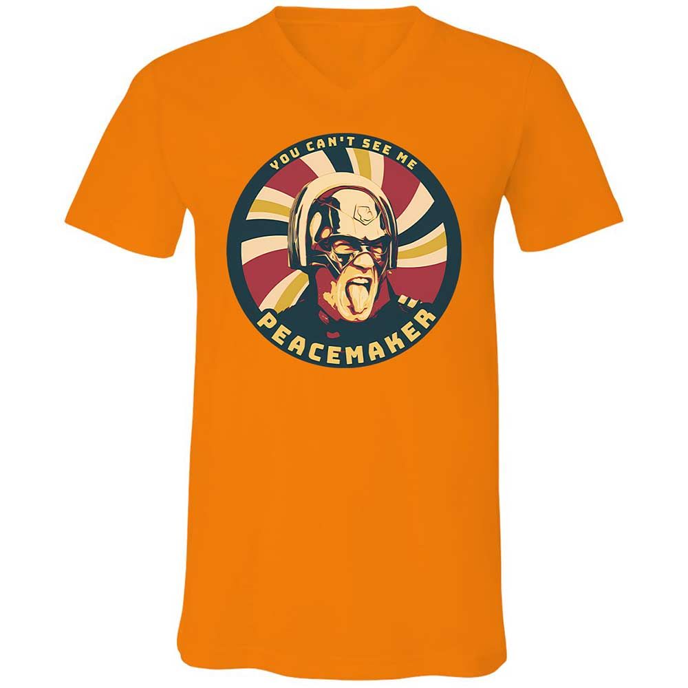 Unisex V-Neck T-Shirt - L3VE94GB - Orange - 12