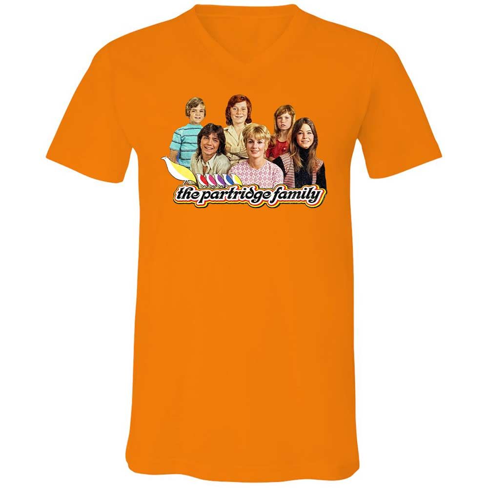 Unisex V-Neck T-Shirt - DT9ME8YH - Orange - 12