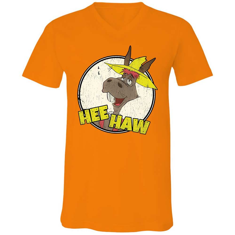 Unisex V-Neck T-Shirt - 188986X3 - Orange - 12